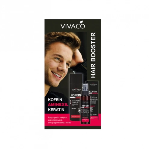 VIVACO Dárková kazeta péče pro muže s kofeinem VIVACO Dárková kazeta péče pro muže s kofeinem