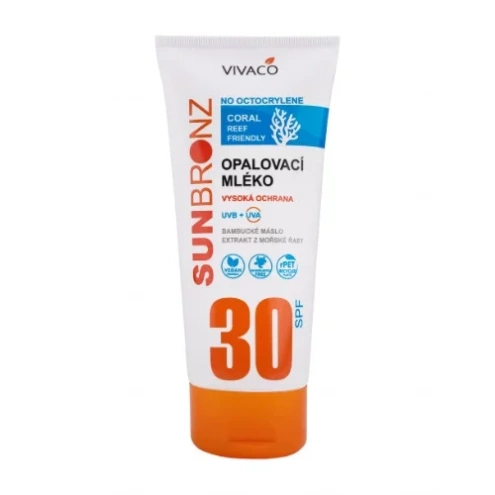 VIVACO Opalovací mléko SUN BRONZ SPF 30 - Coral Friendly 200 ml VIVACO Opalovací mléko SUN BRONZ SPF 30 - Coral Friendly 200 ml