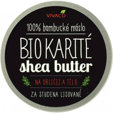 VIVACO 100% BIO Bambucké máslo Karité na obličej a tělo 200 ml