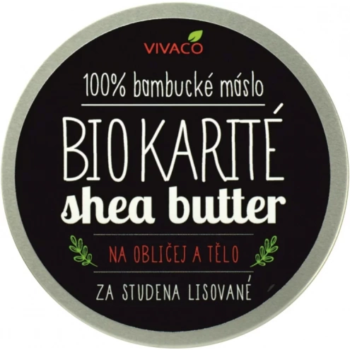 VIVACO 100% BIO Bambucké máslo Karité na obličej a tělo 200 ml VIVACO 100% BIO Bambucké máslo Karité na obličej a tělo 200 ml