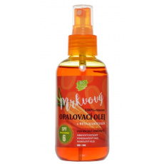 VIVACO 100% Přírodní opalovací olej s mrkvovým extraktem SPF 6 150 ml