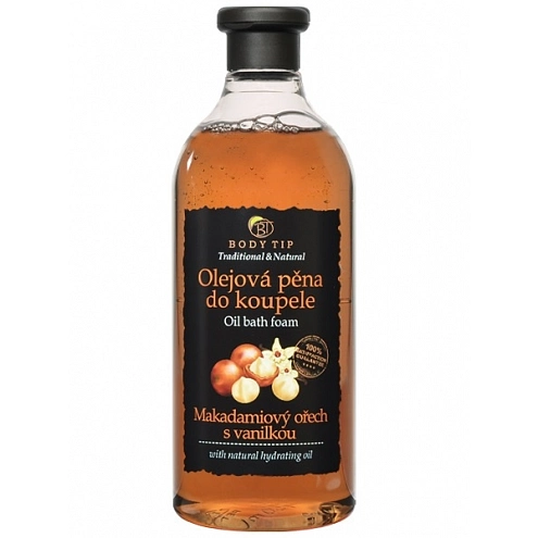 VIVACO Olejová pěna do koupele Makadamový ořech s vanilkou 750 ml BODY TIP 750 ml VIVACO Olejová pěna do koupele Makadamový ořech s vanilkou 750 ml BODY TIP 750 ml