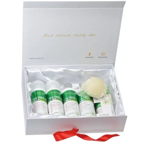 VIVACO Dárkový box kosmetiky s olejem čajovníku australského VIVACO Dárkový box kosmetiky s olejem čajovníku australského