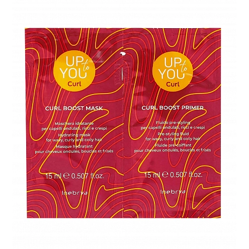 Inebrya Up To You Curl Boost Mask + Primer vzorek 2x15 ml