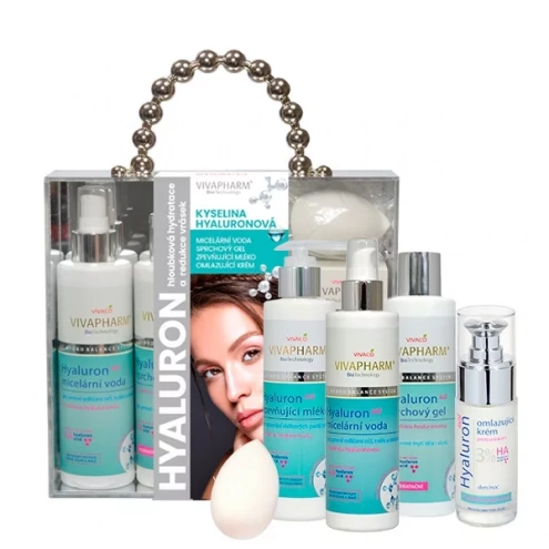 VIVACO Luxusní dárkový kufřík kosmetiky s kyselinou hyaluronovou VIVACO Luxusní dárkový kufřík kosmetiky s kyselinou hyaluronovou