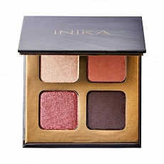 Inika Organic Quad Eyeshadow Palette Flowers 8 g