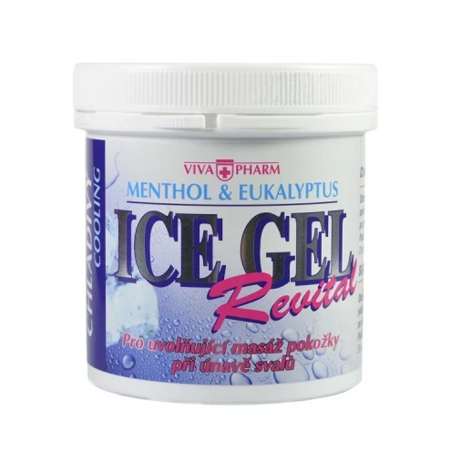 VIVACO Ice gel s eukalyptovým olejem a mentholem VIVAPHARM 250 ml VIVACO Ice gel s eukalyptovým olejem a mentholem VIVAPHARM 250 ml