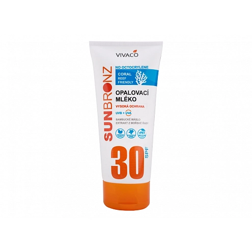 VIVACO Opalovací mléko SUN BRONZ SPF 30 - Coral Friendly 200 ml VIVACO Opalovací mléko SUN BRONZ SPF 30 - Coral Friendly 200 ml