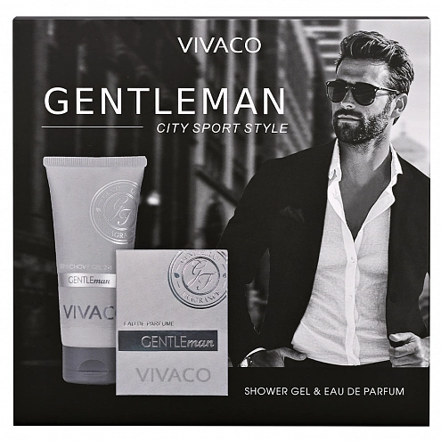 VIVACO Dárková kazeta pánské kosmetiky GENTLEMAN SILVER VIVACO Dárková kazeta pánské kosmetiky GENTLEMAN SILVER