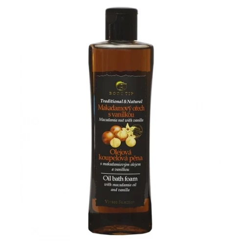 VIVACO Olejová pěna do koupele Makadamový ořech s vanilkou BODY TIP 200 ml