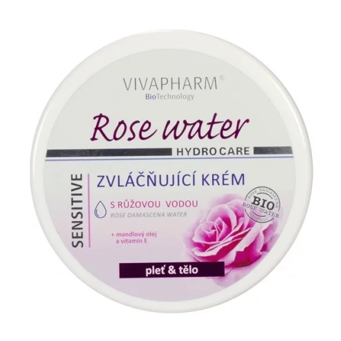 VIVACO Zvláčňující krém s růžovou vodou VIVAPHARM 200 ml VIVACO Zvláčňující krém s růžovou vodou VIVAPHARM 200 ml