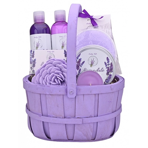VIVACO Dárkový koš kosmetiky s levandulovým olejem