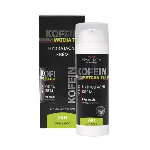 VIVACO Hydratační krém Kofein a Matcha Tea VIVAPHARM 50 ml VIVACO Hydratační krém Kofein a Matcha Tea VIVAPHARM 50 ml