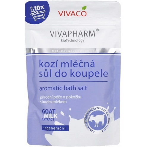 VIVACO Sůl do koupele s kozím mlékem VIVAPHARM 300 g VIVACO Sůl do koupele s kozím mlékem VIVAPHARM 300 g