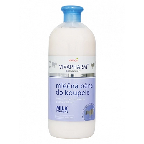VIVACO Mléčná pěna do koupele s kozím mlékem VIVAPHARM 1000 ml VIVACO Mléčná pěna do koupele s kozím mlékem VIVAPHARM 1000 ml