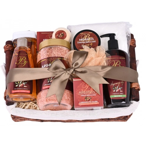 Dárkový koš kosmetiky s arganovým olejem