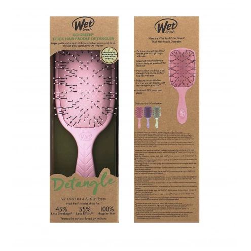 Wet Brush Go Green Thick Hair Paddle Detangler - Pink Wet Brush Go Green Thick Hair Paddle Detangler - Pink