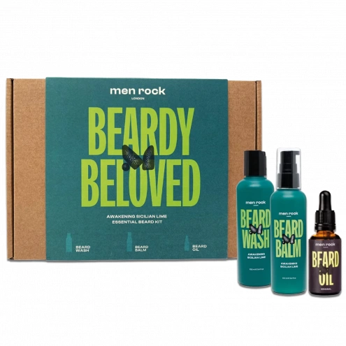 Men Rock Beardy Beloved Lime Set