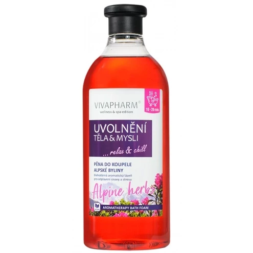 VIVACO Pěna do koupele Alpské byliny UVOLNĚNÍ TĚLA a MYSLI 750 ml VIVACO Pěna do koupele Alpské byliny UVOLNĚNÍ TĚLA a MYSLI 750 ml
