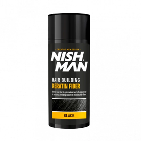 Nishman Hair Building Keratin Fiber Black 21 g