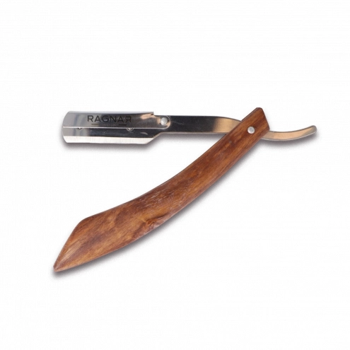 Ragnar Folding Shavette Razor with Wooden Handle