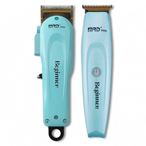 MRD PRO Beginner HC-3969 + GMT-188 Clipper & Trimmer Set Blue