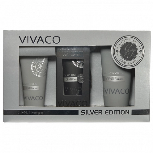 VIVACO Dárková kazeta pánské kosmetiky GENTLEMAN SILVER