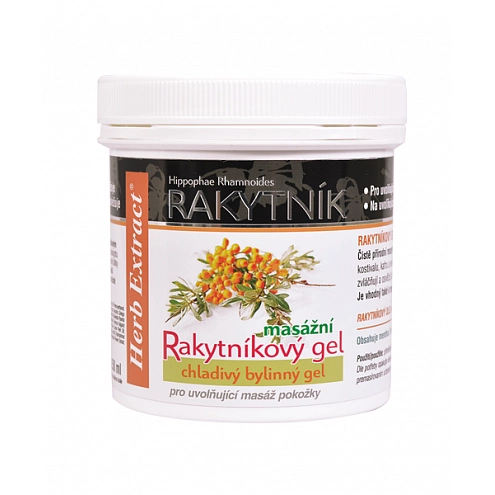 VIVACO Masážní gel s rakytníkovým olejem HERB EXTRACT 250 ml VIVACO Masážní gel s rakytníkovým olejem HERB EXTRACT 250 ml
