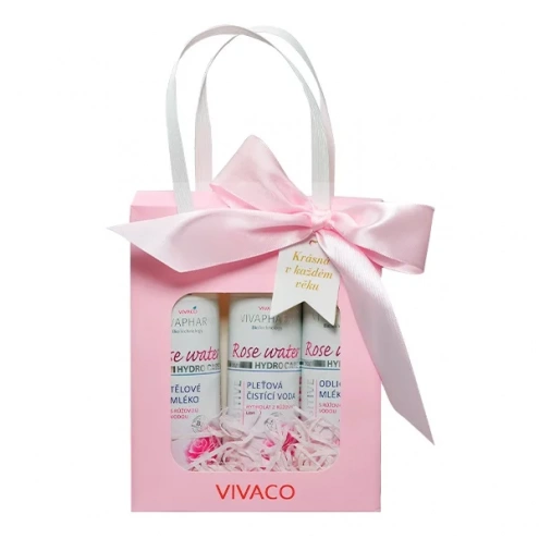 VIVACO Dárková taška kosmetiky s růžovou vodou VIVACO Dárková taška kosmetiky s růžovou vodou