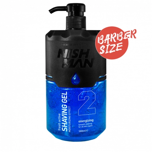 Nishman 02 Energising Transparent Shaving Gel 1000 ml Nishman 02 Energising Transparent Shaving Gel 1000 ml