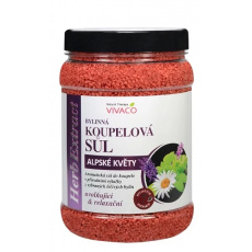 VIVACO Sůl do koupele Alpské květy HERB EXTRACT 1 500g