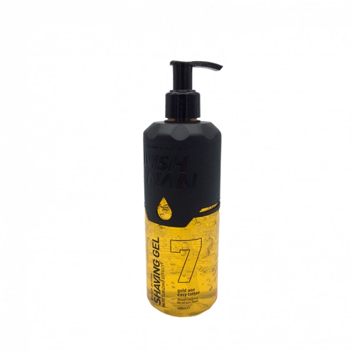 Luxusný priehľadný gél na holenie Nishman 07 Gold 400ml