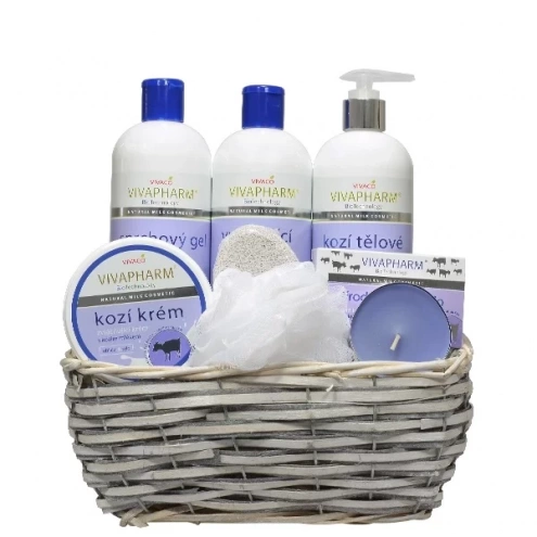 VIVACO Dárkový koš kosmetiky s kozím mlékem VIVACO Dárkový koš kosmetiky s kozím mlékem