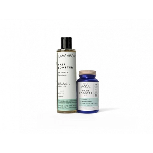 Tomas Arsov Hair Booster 6-Week Set With Shampoo 250 ml + 90 cap.