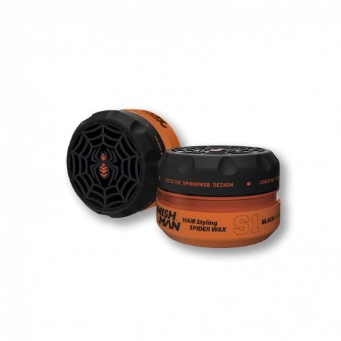 NishMan Hair Styling Wax S1 Black Widow 100 ml
