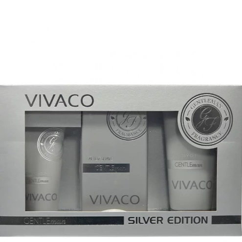 VIVACO Dárková kazeta pánské kosmetiky GENTLEMAN SILVER VIVACO Dárková kazeta pánské kosmetiky GENTLEMAN SILVER