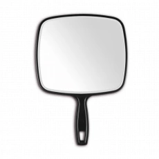 Eurostil Black Barber Mirror with Handle