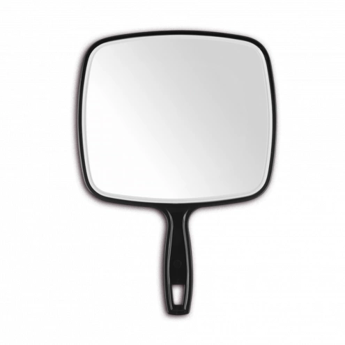 Eurostil Black Barber Mirror with Handle Eurostil Black Barber Mirror with Handle