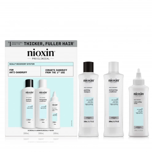 Nioxin Scalp Recovery System™ Kit 2x 200 ml + 100 ml Nioxin Scalp Recovery System™ Kit 2x 200 ml + 100 ml