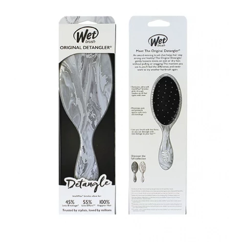 Wet Brush Original Detangler Metallic Marble Silver Wet Brush Original Detangler Metallic Marble Silver