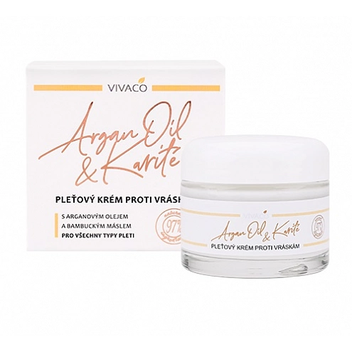 VIVACO Pleťový krém s arganovým olejem a bambuckým máslem 50 ml