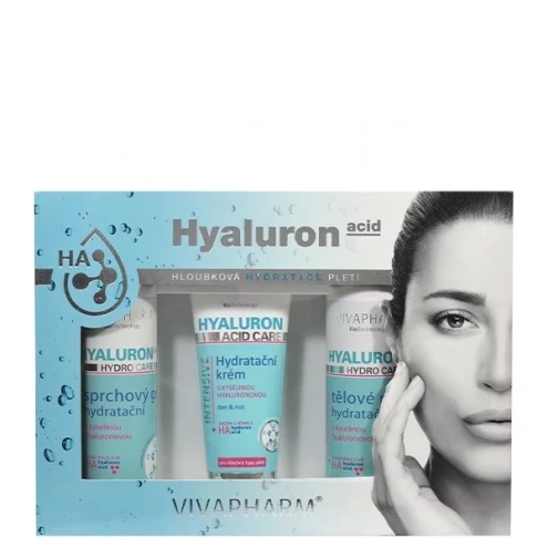 VIVACO Dárková kazeta kosmetiky s kyselinou hyaluronovou VIVACO Dárková kazeta kosmetiky s kyselinou hyaluronovou