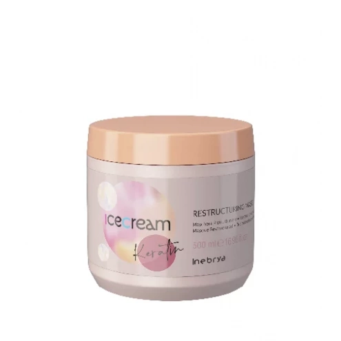 Inebrya Ice Cream Keratin Restructuring Mask 500 ml Inebrya Ice Cream Keratin Restructuring Mask 500 ml