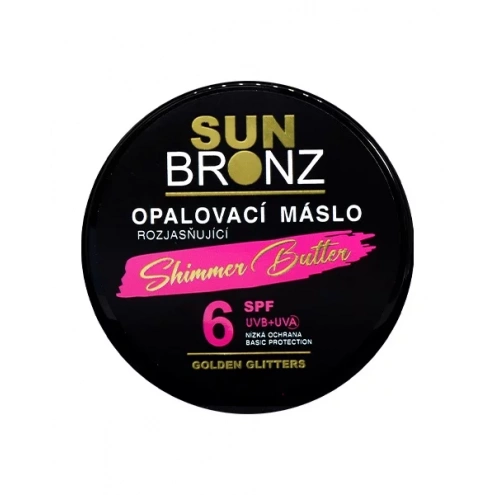 VIVACO Opalovací máslo s rozjasňujícími glitry SPF 6 SUNBRONZ 100 ml