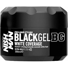 NishMan Color Styling Hair Gel Black Effect 300 ml