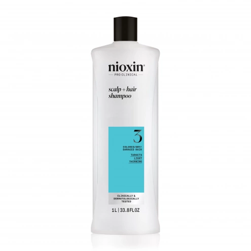 Nioxin Scalp + Hair Shampoo System 3 1000 ml Nioxin Scalp + Hair Shampoo System 3 1000 ml