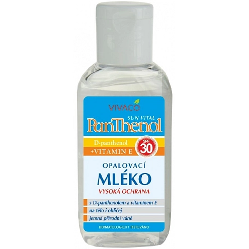 VIVACO Opalovací mléko s D-Panthenolem SPF 30 SUN VITAL 50 ml