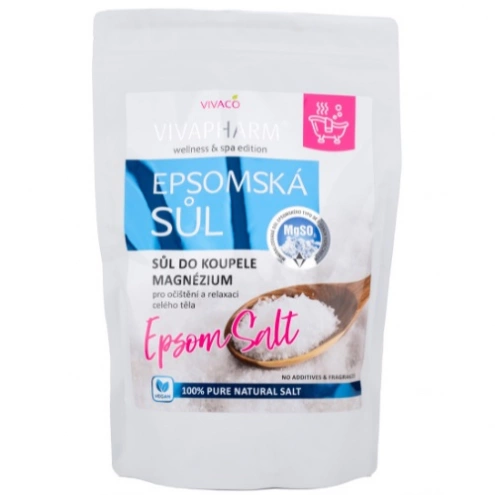 VIVACO Epsomská sůl do koupele OČISTA & RELAX 1000 g