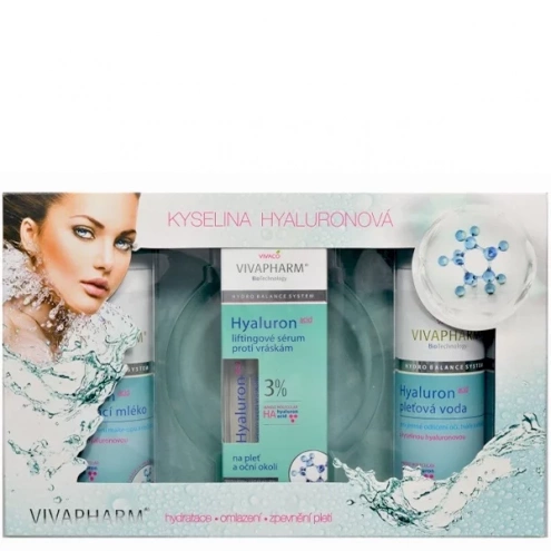 VIVACO Dárková kazeta kosmetiky s kyselinou hyaluronovou VIVACO Dárková kazeta kosmetiky s kyselinou hyaluronovou