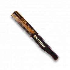 Kent Folding Pocket Comb with Clip Handmade 167 mm